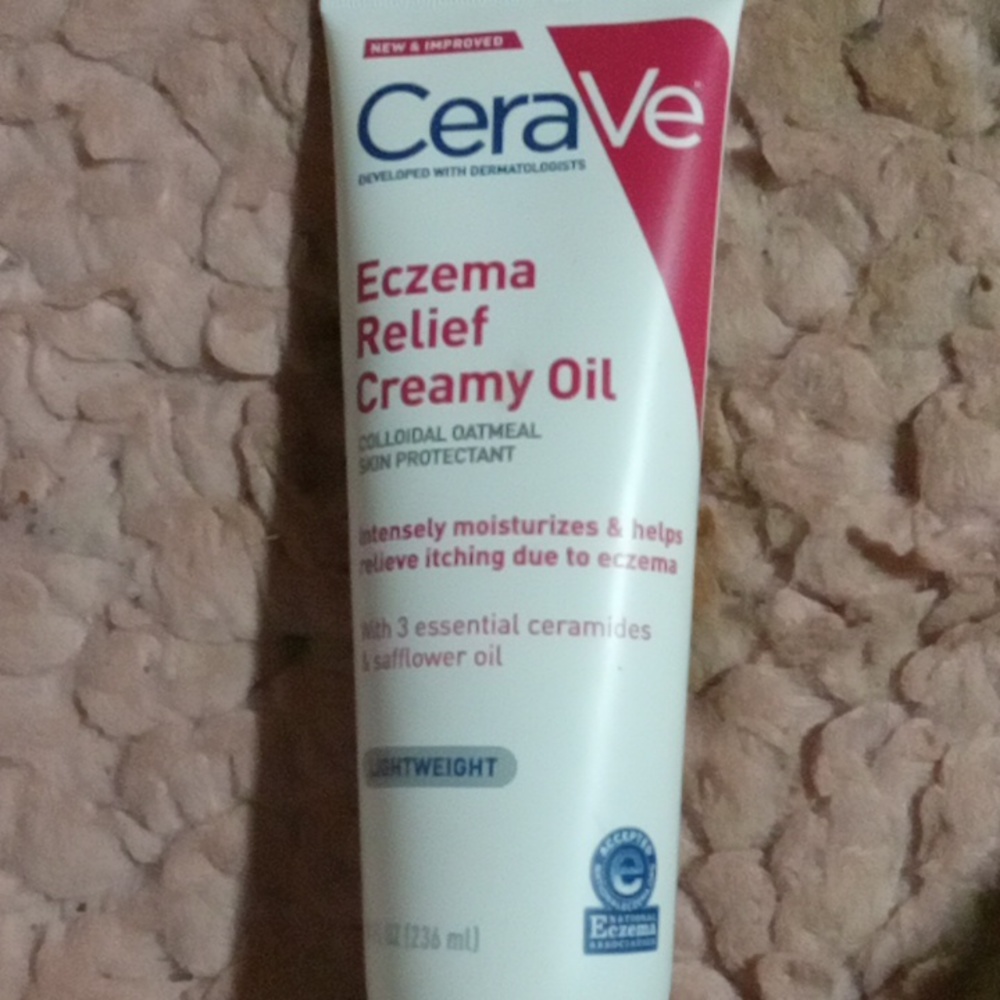 Cerave Eczema Relief Creamy Oil, Lightweight Body Moisturizing Lotion